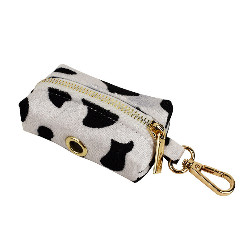 Cow Print 5 Piece Dog Walking Set